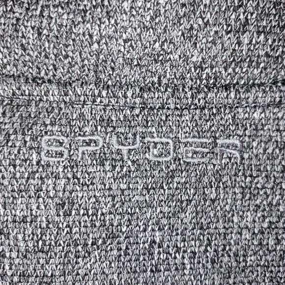 Spyder Black & Gray Stand Collar Zip Front Jacket Men's NWT Size Medium - Picture 6 of 11